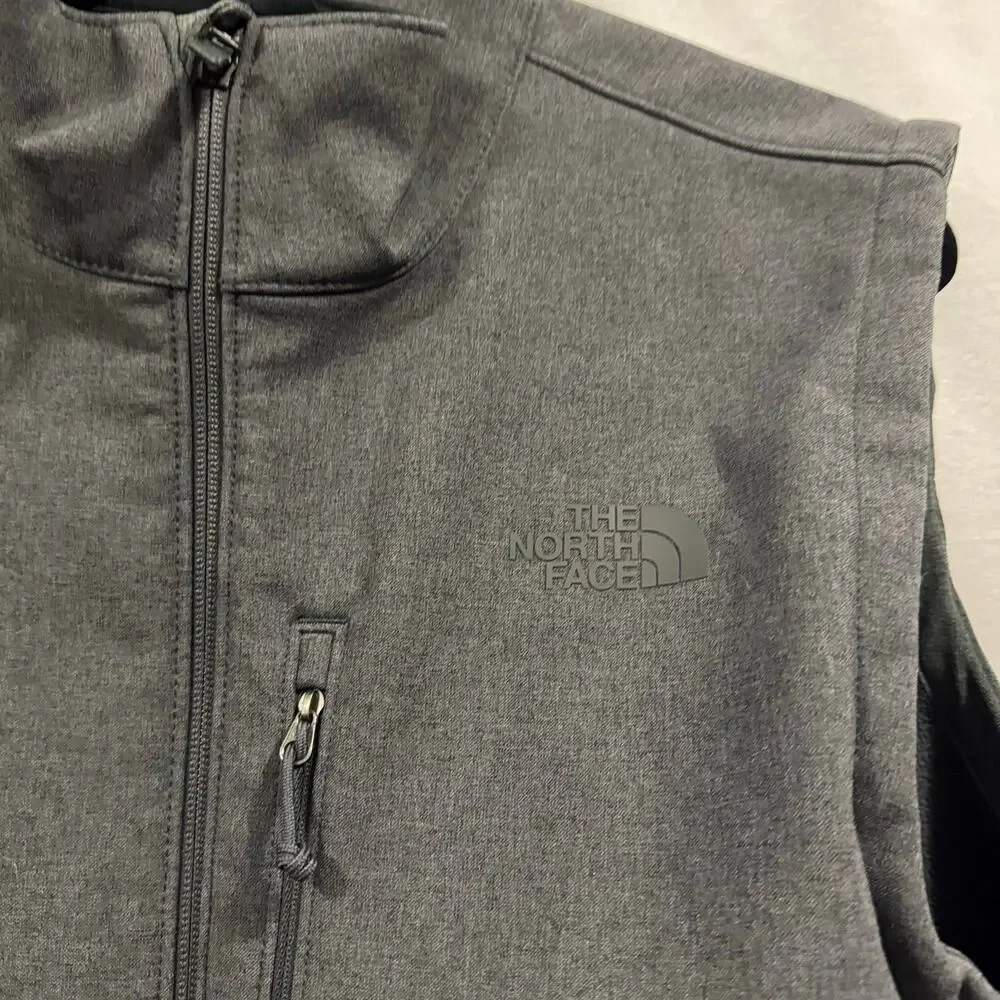 The North Face Men’s Large Gray Soft Shell Vest Full Zip Outdoor
